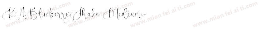 KABlueberryShake Medium字体转换